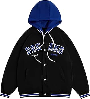 SOLY HUX Men's Casual 2 in 1 Hoodie Jackets Bomber Jacket Hooded